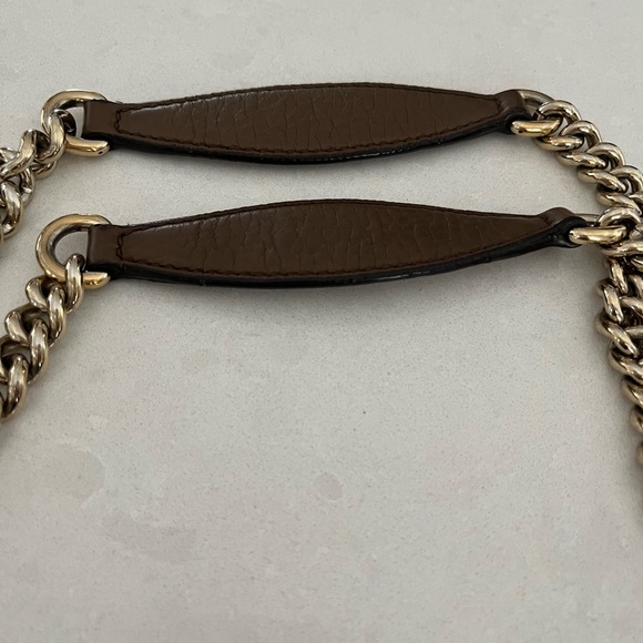 Gucci Soho chain medium brown calfskin leather tote - Picture 9 of 13